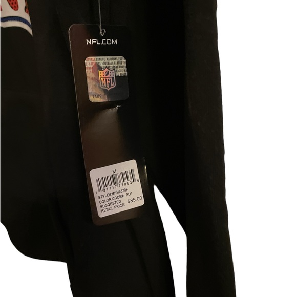 Official NFL LOGO Shield Black Fleece Hoodie Mens Medium NEW (Retail $85) NWT - Picture 6 of 6